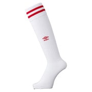 UBS8210 [プラクティスストッキング メンズ 22～24cm ホワイト×Mレッド]