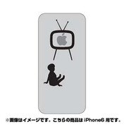 ip6-oc0045-uvbase-clbk [クリアスタンプ iPhone 6/6s 4.7インチ リンゴTVBK]