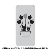 ip6-oc0063-uvbase-clbk [クリアスタンプ iPhone 6/6s 4.7インチ 浮かぶリンゴBK]