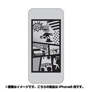 ip6-oc0081-uvbase-clbk [クリアスタンプ iPhone 6/6s 4.7インチ コミックアップルBK]