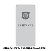 ip6-oc0016-uvbase-clgr [クリアスタンプ iPhone 6/6s 4.7インチ ネコリンゴGY]