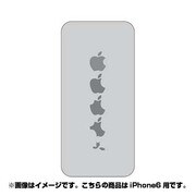 ip6-oc0035-uvbase-clgr [クリアスタンプ iPhone 6/6s 4.7インチ 虫食イリンゴGY]