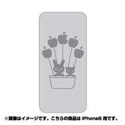 ip6-oc0063-uvbase-clgr [クリアスタンプ iPhone 6/6s 4.7インチ 浮かぶリンゴGY]