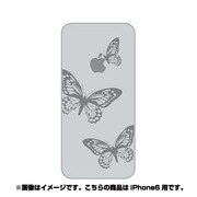ip6-oc0065-uvbase-clgr [クリアスタンプ iPhone 6/6s 4.7インチ バタフライ&アップルGY]