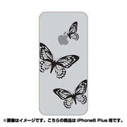 ip6l-oc0065-uvbase-clbk [クリアスタンプ iPhone 6 Plus/6s Plus 5.5インチ バタフライ&アップルBK]