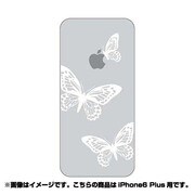 ip6l-oc0065-uvbase-clwh [クリアスタンプ iPhone 6 Plus 5.5インチ バタフライ&アップルWH]