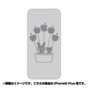 ip6l-oc0063-uvbase-clgr [クリアスタンプ iPhone 6 Plus/6s Plus 5.5インチ 浮かぶリンゴGY]