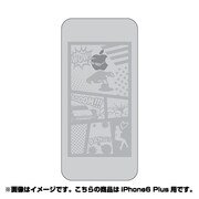 ip6l-oc0081-uvbase-clgr [クリアスタンプ iPhone 6 Plus/6s Plus 5.5インチ コミックアップルGY]