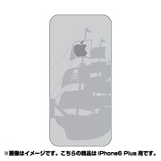 ip6l-oc0082-uvbase-clgr [クリアスタンプ iPhone 6 Plus/6s Plus 5.5インチ 林檎海賊GY]