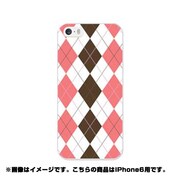 ip6-0127-uvbase-cl [デザインケース iPhone 6/6s 4.7インチ Argyle Peach]
