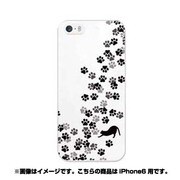 ip6-0221-uvbase-cl [デザインケース iPhone 6/6s 4.7インチ クロネコノアシアトガイッパイ]