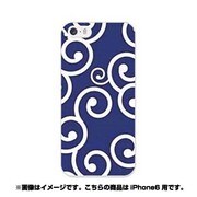 ip6-0223-uvbase-cl [デザインケース iPhone 6/6s 4.7インチ カラクサモヨウ アオ]
