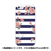 ip6-0347-uvbase-cl [デザインケース iPhone 6/6s 4.7インチ フラワーストライプ]