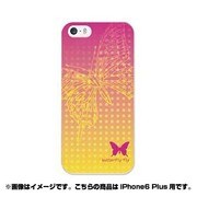 ip6l-0044-uvbase-cl [デザインケース iPhone 6 Plus/6s Plus 5.5インチ Pink Butterfly]