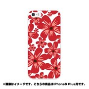 ip6l-0142-uvbase-cl [デザインケース iPhone 6 Plus/6s Plus 5.5インチ Full Flower RD]