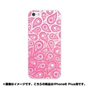 ip6l-0152-uvbase-cl [デザインケース iPhone 6 Plus/6s Plus 5.5インチ ペイズリー ローズ・ピンク]