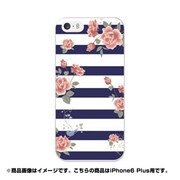ip6l-0347-uvbase-cl [デザインケース iPhone 6 Plus/6s Plus 5.5インチ フラワーストライプ]