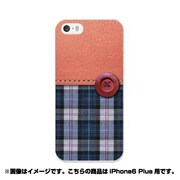 ip6l-0387-uvbase-cl [デザインケース iPhone 6 Plus/6s Plus 5.5インチ Plaid&Leather BL]