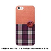 ip6l-0388-uvbase-cl [デザインケース iPhone 6 Plus/6s Plus 5.5インチ Plaid&Leather RD]
