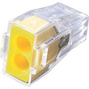 WGX-2-PK [差込コネクタ 2穴用 15個入 イエロー]