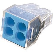 WGX-4-PK [差込コネクタ 4穴用 10個入 ブルー]