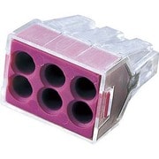 WGX-6-PK [差込コネクタ 6穴用 6個入 パープル]