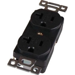 平刃形 複式埋込コンセント 接地2P20A125V 7210GD