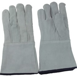 485 [牛床革 内綿 溶接 5本指手袋 フリー]