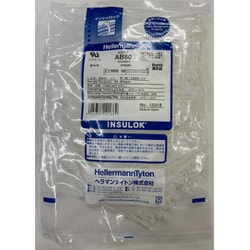 ABタイ 幅2.2×長さ80mm 屋内用 1000本入 乳白 AB80-1000