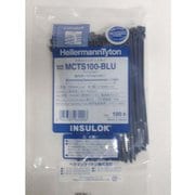 MCTS100-BLU [メタルコンテントタイ 幅2.5×長さ100mm 屋内用 100本入 青]