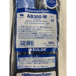 ab300-w ヘラマンタイトン　100本✖️10 ヘラマンタイトン インシュロック(インシロック) 300mm 黒色 100