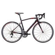 ロードバイク RIDE 400 50cm 700×25C 外装22段変速(フロント2段×リア11段) シルクブラック/DKグレー(シグナルレッド) AMR040505 EKK8