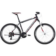 マウンテンバイク MATTS 6.10-V 41cm 26型 外装21段変速（フロント3段×リア7段） マットアントラシート（ホワイト/レッド） BM610415 EK25