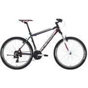 マウンテンバイク MATTS 6.10-V 46cm 26型 外装21段変速(フロント3段×リア7段) マットアントラシート(ホワイト/レッド) BM610465 EK25