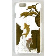 I6-MK0-023 [iPhone 6 4.7インチ用ケース 鯉の滝登り 白]