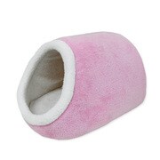 ペット用ベッド [ペットプロ 犬猫用 ソフトボアロングドーム ピンク]