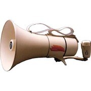 TM208 [ショルダータイプメガホン13Wホイッスル音付き（電池別売）]