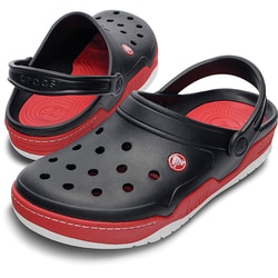 ヨドバシ.com - crocs クロックス Front Court Clog ブラック レッド