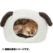 NN83 [ぬくふかハウス 犬型 M クリーム ピンクアーガイル]