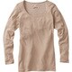 ブレスサーモ・ライトウエイトラウンドネック長袖シャツ レディース M ベージュ [73CW50149]