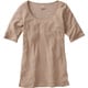 ブレスサーモ・ライトウエイトラウンドネック半袖シャツ レディース S ベージュ [73CW50449]