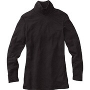 ブレスサーモ・ライトウエイトハイネック長袖シャツ レディース M ブラック [73CW50909]