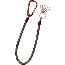 スパイラルキーチェーン ロング 30cm-120cm レッド SK-4101-R