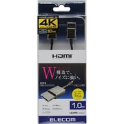 HDMIケーブル イーサネット対応 スーパースリム 亜鉛コネクタ 1.0m ブラック DH-HD14SSD10BK