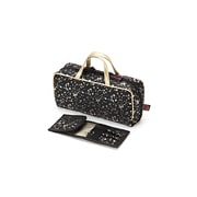 ブラシケース付きバッグ型ポーチ KIRA-KIRA 化粧ポーチ ブラック 4WP-KR619-BLK