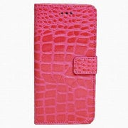 IQ-IP6WA-PK [iPhone 6専用 レザーケース ワニ柄 エナメル 手帳型 ピンク]