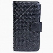 IQ-IP6RA-BK [iPhone 6専用 レザーケース ラティス 手帳型 ブラック]