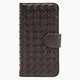 IQ-IP6RA-DBR [iPhone 6専用 レザーケース ラティス 手帳型 ダークブラウン]
