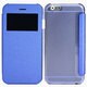 IQ-IP6KO-BL [iPhone 6専用 フリップケース 小窓付き 横開き 手帳型 ブルー]
