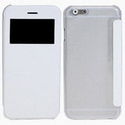 IQ-IP6KO-WH [iPhone 6専用 フリップケース 小窓付き 横開き 手帳型 ホワイト]